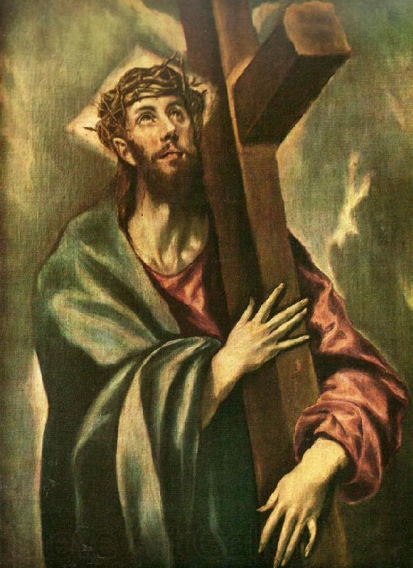 El Greco christ bearing the cross Norge oil painting art